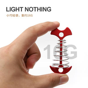 Crochet d'ancrage en acier inoxydable rouge à ressort en forme d'arête de poisson pour tentes et auvents, amovible, pour usage extérieur - Product Image 3