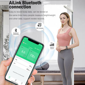 ميزان إلكتروني رقمي حديث لقياس الطول والوزن مع ميزان طول مدمج - Product Image 3