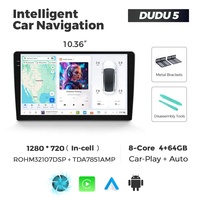 MEKEDE DUDU7 Autoradio 2K Écran Lecteur Android avec Ventilateur de Refroidissement BT GPS DSP Wifi FM pour Véhicules Universels BENZ BMW Ford Toyota