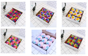 Venta al por Mayor de Cabezales de Rosas Artificiales Perfumadas Hechas a Mano para Regalos de Boda, Pétalos de Jabón de 8 cm, Flores de Jabón, Rosas <span class=keywords><strong>2022</strong></span> - Product Image 5