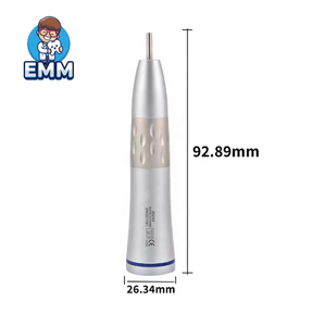Tandheelkundig 1:1 chirurgisch handstuk met interne spray, recht handstuk, roestvrij staal, lage snelheid, contra-hoek met E-type connector - Product Image 3