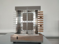 Machine à kebab/shawarma mini en acier inoxydable de qualité alimentaire, avec gril rotatif et certification CE