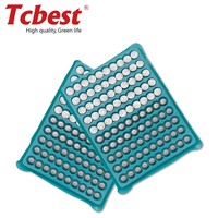 Pile bouton alcaline TCBEST AG12 LR43 1,5 V 96 mAh sans mercure ni plomb, longue durée de vie, type 186