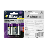 Batería Seca de Zinc-Carbón de Alta Calidad y Gran Potencia, Tamaño C, 1.5V, para Uso Doméstico/Radios Portátiles/Linternas