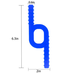 Q forma autismo personalizado al por mayor fabricante <span class=keywords><strong>Amazon</strong></span> gran oferta más nuevo silicona mordedor masticar juguetes masticar collares para bebé - Product Image 2