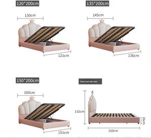 Nouveau lit de voiture en bois mignon pour enfant en bas âge, ensemble de chambre à coucher pour enfants écologique rose avec barrière de sécurité - Product Image 6