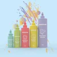 Bouteille de sauce en plastique sans BPA 2oz 4oz 6oz 8oz 16oz recyclable écologique pour savon liquide shampooing produits cosmétiques