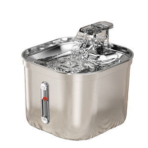 Distributore Automatico d'<span class=keywords><strong>Acqua</strong></span> per Gatti con Flusso Continuo, Fontanella in Acciaio Inox per Uccelli - Product Image 4