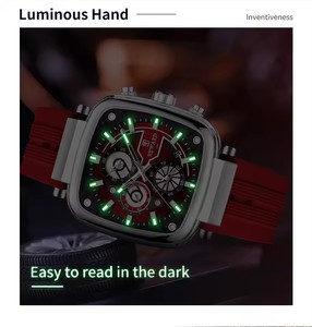 REWARD RD831509M Montres pour hommes Quartz Analogique Étanche Lumineux Date <span class=keywords><strong>Montre</strong></span>-bracelet Bracelet en silicone <span class=keywords><strong>Montre</strong></span> décontractée de luxe pour hommes - Product Image 5
