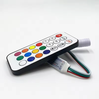 ESann Télécommande RF sans fil 21 touches Mini contrôleur de couleur de rêve pour bande lumineuse LED pixel de couleur de rêve