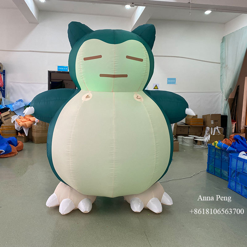 Popular Cartoon Character Inflatable Snorlax Mascot