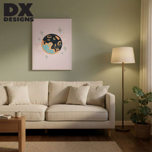 <span class=keywords><strong>Pintura</strong></span> en Lienzo Personalizada al por Mayor de DX Designs con Diseño de Planeta Espacial - Impresión en Lienzo Celestial en Tonos Pastel, Arte de Pared para Decoración de Habitaciones Infantiles - Product Image 5