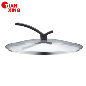 TIANXING, precio de fábrica, tapas de ollas de vidrio templado de varios tamaños con borde para utensilios de cocina, artículos esenciales de cocina - Product Image 5