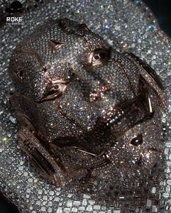 Colgante de Diamante de Laboratorio Personalizado, Oro de 9K-18K, Joyería Hip Hop con Certificado de Autenticidad, Corte Brillante Redondo - Product Image 5