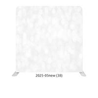 Toile de fond personnalisée pour stand photo de salon professionnel, 7,6 pi ou 8 pi, en tissu tendu type taie d'oreiller, avec cadre en aluminium