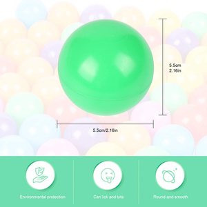 30PCS Océan Balles pour <span class=keywords><strong>Piscine</strong></span> À balles Écologique Coloré Doux En Plastique Recharge Bébé Océan <span class=keywords><strong>Piscine</strong></span> À Balles Jouet De Bébé Drôle - Product Image 3