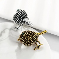 Broches à oiseaux style vintage très tendance, couleur or et argent, accessoires de vêtements pour corsage
