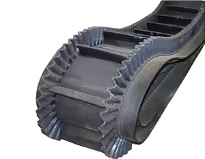 Skirt Rubber Belt Conveyor Conveyor Belt With Cleats EP630/4 Sidewall Rubber Conveyor Belt Suppliers