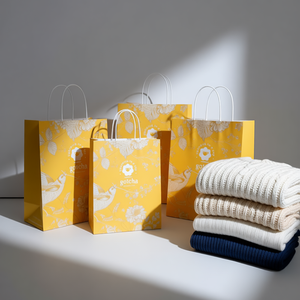 Sacchetti di Carta Neri di Lusso con Logo Personalizzato, Stile Lucido e Brillante, <span class=keywords><strong>Borse</strong></span> Regalo per Abbigliamento e Scarpe con Design Professionale - Product Image 4