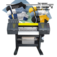 DOMSEM – imprimantes DTF 62CM i32 * 2 A2 taille avec machine à poudre pour impression t-shirt et sacs/vêtements dtf