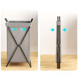 Cesto Plegable y Resistente para <span class=keywords><strong>Ropa</strong></span> <span class=keywords><strong>Sucia</strong></span>, Moderno, con Acero al Carbono, Portátil, para Lavandería Manual, Cestas <span class=keywords><strong>de</strong></span> Almacenamiento, Bolsa para <span class=keywords><strong>Ropa</strong></span> <span class=keywords><strong>Sucia</strong></span> - Product Image 6