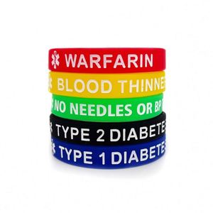 สายรัดข้อมือซิลิโคนโลโก้ Life Star Medical / สายรัดข้อมือเตือนภัยทางการแพทย์สำหรับผู้ชายและผู้หญิง / สายรัดข้อมือซิลิโคนแบบพันรอบ - Product Image 6