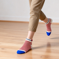 Chaussettes de yoga, pilates, barre et danse pour femmes, en coton pur, avec logo brodé personnalisé, antidérapantes, couleur pastel, OEM