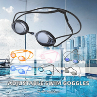 Nouvelles lunettes de natation pour moto avec monture en TPU réglable, anti-buée, étanches, sangle réglable, pour adultes, sport automobile professionnel