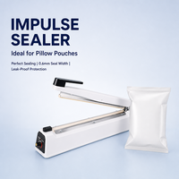 Machine de scellage et de découpe de film semi-automatique électrique SF300 pour sacs, pochettes, feuille, fil chauffant de 0,4 mm, compatible papier, engrenage