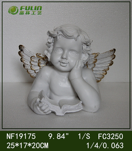 Estátua de Anjo em Bronze, Latão e Resina, 17 cm de Altura, Impermeável, Realista, Pintada à Mão, Linda Decoração de Casamento, Presente, Estátua de Querubim - Product Image 6