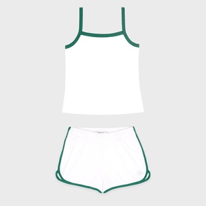 Ensemble 3 pièces de tennis pour femme 2025 – Gilet court, sweat-shirt zippé, mini-short – En polyester avec logo frontal – OEM - Product Image 6