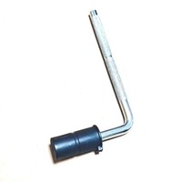 L-shaped Metal Connecting Rod Electronic Drum Clamping Arm Bracket for Kicking Pedals and Percussion Instruments.