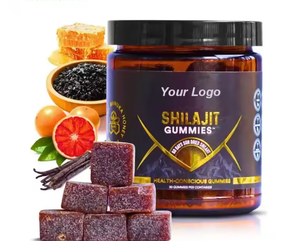 Shilajit Gummies 30ct工場OEM天然エネルギーブーストグミ毎日ウェルネスサプリメント用 - Product Image 1