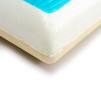 Kühlendes Gel-Memory-Foam-Kissen mit 100% Bambusfaser-Bezug Orthopädisches Anti-Schnarch/Anti-Apnoe-Kissen für Menschen, die nachts schwitzen