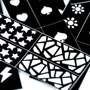 16 modèles de pochoirs pour nail art à l'<span class=keywords><strong>a</strong></span>érographe, autocollants pour des motifs amusants, décalcomanies pour <span class=keywords><strong>a</strong></span>érographe, ongles tendance, fournitures de manucure de salon - Product Image 2