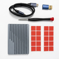 USB 3,2 Gen 2 Tipo C Disco duro externo SSD Carcasa RAID Dual Bay M.2 NVMe SSD Funda para computadora portátil