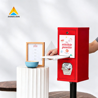 Distributeur automatique de cartes portable à monnayeur pour autocollants de tatouage en libre-service