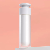 Flacon pompe sans air à double paroi de luxe en gros, 15 ml, 30 ml, 50 ml, 100 ml, double compartiment, flacon cosmétique en PP mat givré, flacon de lotion en spray