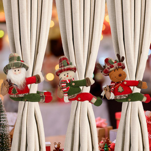 Venta al por Mayor <span class=keywords><strong>de</strong></span> Lazos para Cortinas <span class=keywords><strong>de</strong></span> Halloween y Navidad, Adornos <span class=keywords><strong>de</strong></span> Peluche 3D <span class=keywords><strong>de</strong></span> Santa Claus, Muñeco <span class=keywords><strong>de</strong></span> Nieve, <span class=keywords><strong>Bruja</strong></span> y Gnomo, Hebillas para Cortinas, Decoración Festiva para Ventanas - Product Image 2