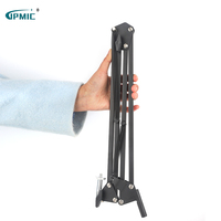 Supports en porte-à-faux universels pour personne paresseuse, support de base en métal rotatif à 360 degrés pour appareils photo, microphone, support de bras de téléphone