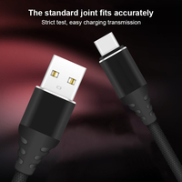 2024 nouveau joint en alliage d'aluminium 3A câble de charge USB charge rapide pour téléphone portable