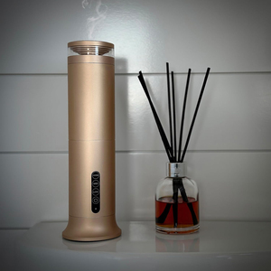 Portable Household Ultrasonic Aromatherapy <b>Diffuser</b> Aluminum Design Custom Logo Waterless Essential <b>Oil</b> Scent Battery Operated - Product Image 4