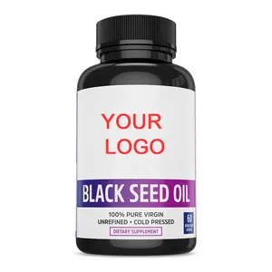 Omega 369 siyah tohum yağı Gummies ayı sindirim geliştirmek erkek doğurganlık özel etiket ile karaciğeri korumak