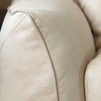 Canapé modulable Zayshine en similicuir kaki, style italien moderne et luxueux, pour salon, appartement ou villa, canapé de sol 2 places pour la détente