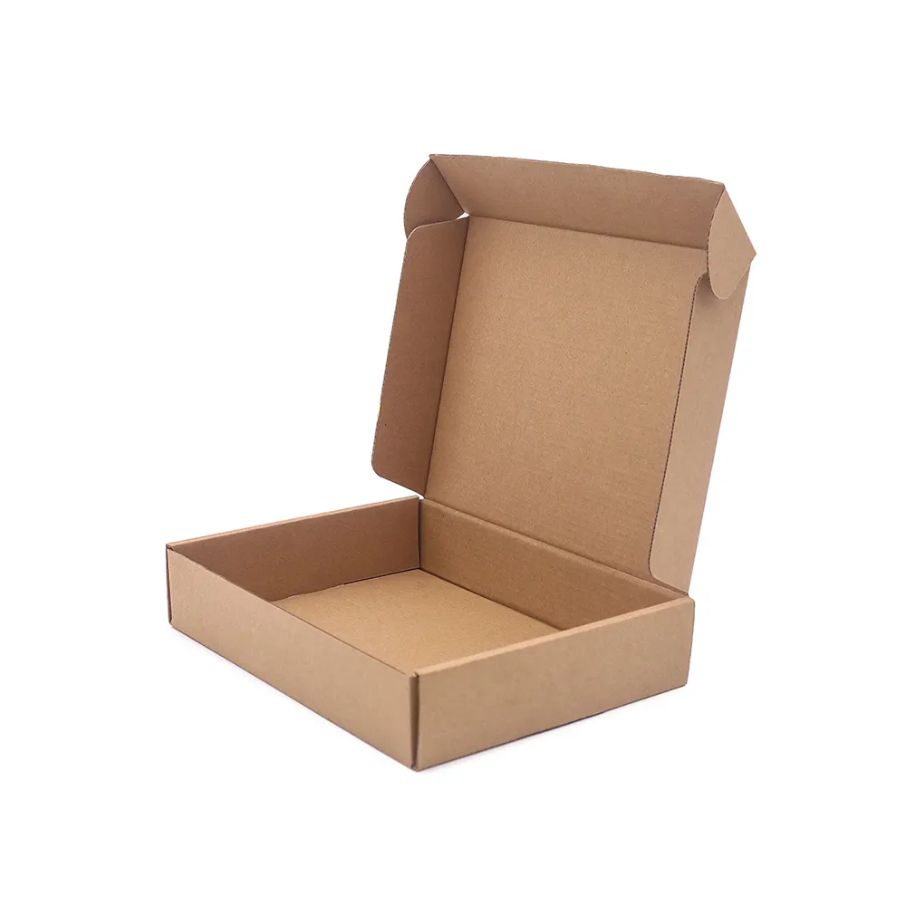 Wholesale Custom Recyclable Corrugated Cardboard Flat Folding Mailing Flute Boxes For Gift Pack