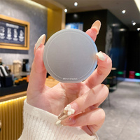 Support de téléphone de bureau magnétique pliable 6 couleurs tendance avec miroir en alliage d'aluminium, installation facile pour téléphones magnétiques