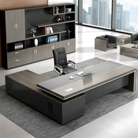 XTLBZ-062 Bureau de direction moderne de luxe Xitian fabriqué en Chine, en panneau mélaminé avec bordure entièrement scellée, extensible, couleur et taille personnalisables, pour bureau