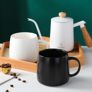 Tazas de Café Negras Mate con Logotipo Personalizado, Taza de Té de Cerámica para Oficina - Product Image 2