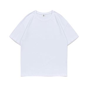 Design Custom Summer Short Sleeve T-<b>shirt</b> Pure Cotton Men's Loose Top Round Neck Solid Color T-<b>shirt</b> - Product Image 5
