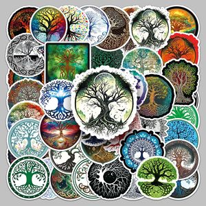 50 pegatinas creativas retro con diseño del árbol <span class=keywords><strong>de</strong></span> <span class=keywords><strong>la</strong></span> <span class=keywords><strong>vida</strong></span> - Product Image 3